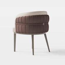 Load image into Gallery viewer, Albie Designer Cotton Mid Back PU Dining Chair
