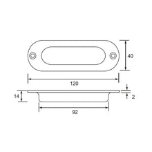 Muatkan imej ke dalam penonton Galeri, ES'TECH Stainless Steel Sliding Door Handle CDR120D
