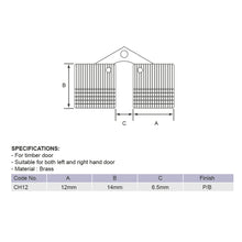 Load image into Gallery viewer, E-SWING Brass Conceal Hinges CH12
