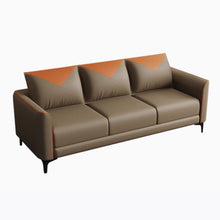 Muatkan imej ke dalam penonton Galeri, Melendez Pet Friendly PU Leather Triangle Design Sofa
