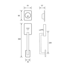 将图片加载到图库查看器，SCHLAGE F SERIES Handleset / Gripset - Century
