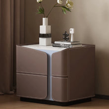 将图片加载到图库查看器，Karyn Italian Design PU Leather Beside Table
