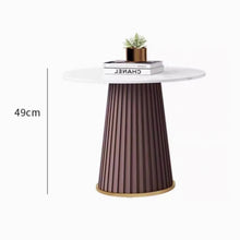 Load image into Gallery viewer, Gibson Pleated Round Coffee Table
