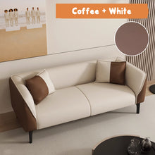 Load image into Gallery viewer, Lloyd Low Back Rest Side Tone Pet Friendly Leather Sofa
