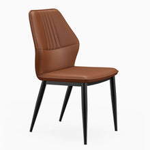 将图片加载到图库查看器，Fields Line Back Rest PU Leather Dining Chair
