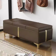 将图片加载到图库查看器，Poppy Gold Lining Storage Bench
