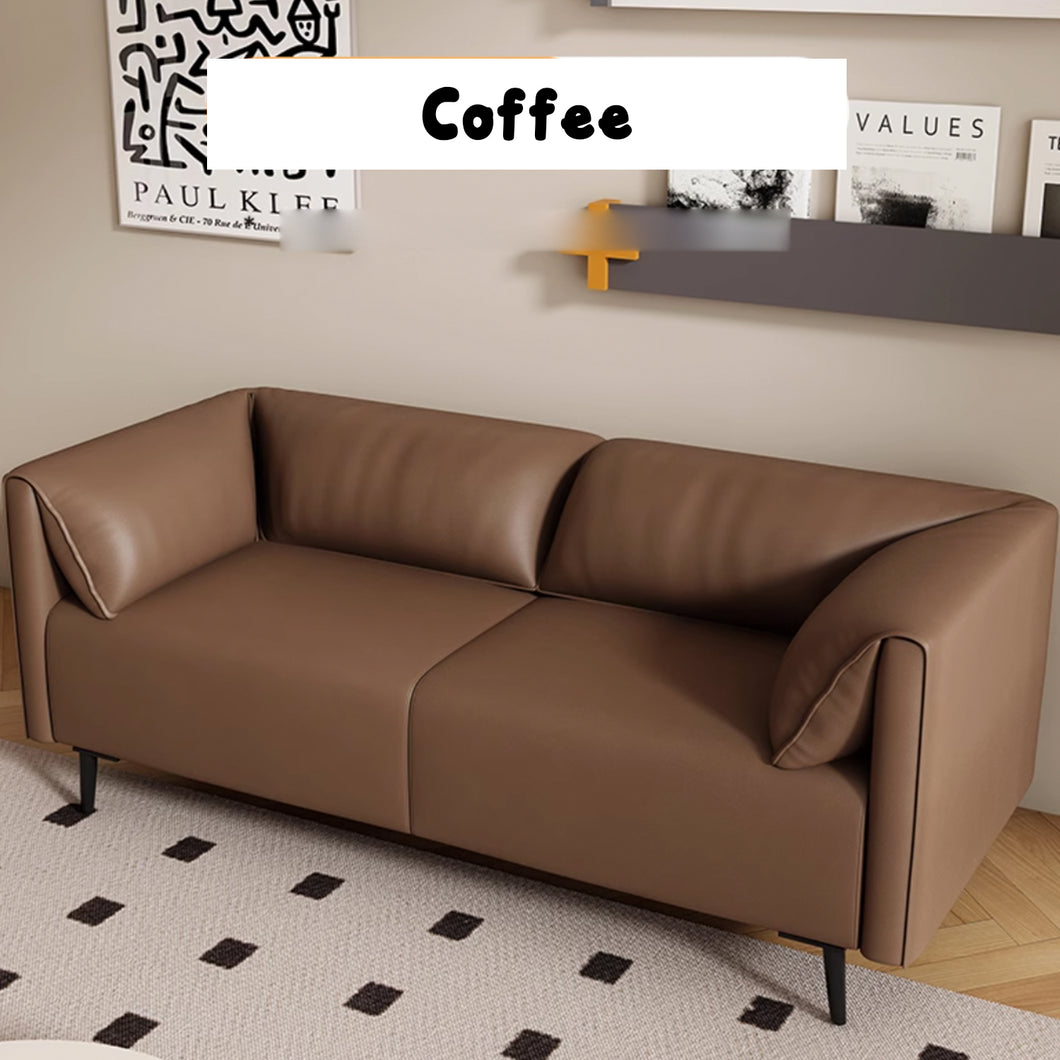 Bilal Low Back Rest Lazy Pet Friendly Leather Sofa