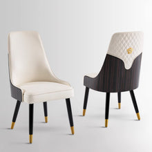 Load image into Gallery viewer, Lennox Class Leather High Back Rest Dining Chair
