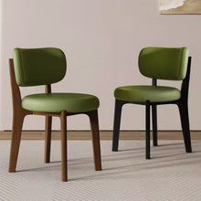 将图片加载到图库查看器，Hilton Short PU Leather Fabric Dining Chair
