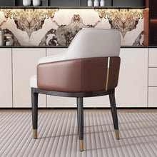 Load image into Gallery viewer, Robert Gold Line PU Leather Dining Chair
