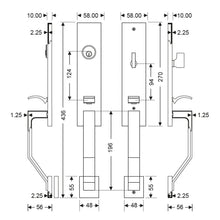 Muatkan imej ke dalam penonton Galeri, DUFIX DA Series Hanover American Japanese Entrance Mortise
