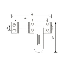 Muatkan imej ke dalam penonton Galeri, DUFIX Stainless Steel Door Bolt DB108
