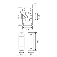 Muatkan imej ke dalam penonton Galeri, DUFIX Stainless Steel Door Bolt DB866
