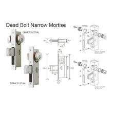 将图片加载到图库查看器，ES'TECH Dead Bolt Narrow Mortise DBMC
