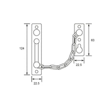 将图片加载到图库查看器，DUFIX Brass Door Chain DC1000
