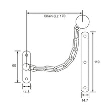 Load image into Gallery viewer, DUFIX Brass Door Chain DC12100
