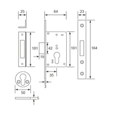 Muatkan imej ke dalam penonton Galeri, ES'TECH Deadlock Mortise DM6523-40
