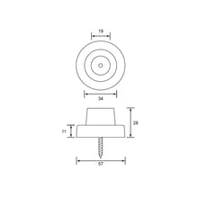 Load image into Gallery viewer, ES'TECH Brass Door Bumper DS11 CV
