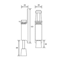 Muatkan imej ke dalam penonton Galeri, ES'TECH Zinc Alloy Small Door Stopper - Made In Italy DS240
