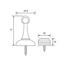 Load image into Gallery viewer, ES'TECH Zinc Alloy Magnetic Door Holder DS 55
