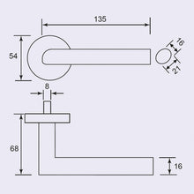 Muatkan imej ke dalam penonton Galeri, DUFIX Stainless Steel Lever Handle On Rose SUS 304 DX 102
