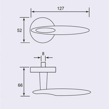 Muatkan imej ke dalam penonton Galeri, DUFIX Stainless Steel Lever Handle On Rose SUS 304 DX 107
