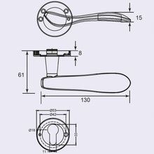 将图片加载到图库查看器，DUFIX Stainless Steel Narrow Lever Handle SUS 304 DX 171 181
