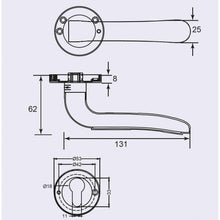 将图片加载到图库查看器，DUFIX Stainless Steel Narrow Lever Handle SUS 304 DX 172 182
