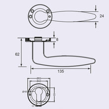 Muatkan imej ke dalam penonton Galeri, DUFIX Stainless Steel Narrow Lever Handle SUS 304 DX 173 183

