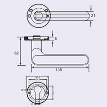 Muatkan imej ke dalam penonton Galeri, DUFIX Stainless Steel Narrow Lever Handle SUS 304 DX 174 184
