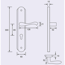 Muatkan imej ke dalam penonton Galeri, DUFIX DX Series Stainless Steel Lever Handle On Plate SUS 304 DX 514
