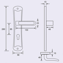 Muatkan imej ke dalam penonton Galeri, DUFIX DX Series Stainless Steel Lever Handle On Plate SUS 304 DX 732
