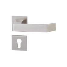 Muatkan imej ke dalam penonton Galeri, DUFIX Stainless Steel Semi Solid Designer Lever Handle On Square Rose SUS 304 DX 823
