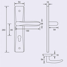 Muatkan imej ke dalam penonton Galeri, DUFIX DX Series Stainless Steel Lever Handle On Plate SUS 304 DX 933
