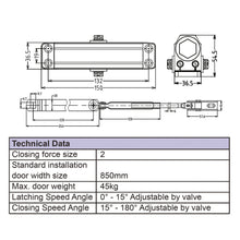 Muatkan imej ke dalam penonton Galeri, DUFIX Standard Door Closer DXDC62
