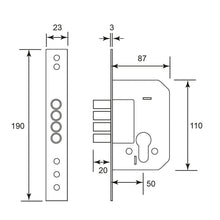 Muatkan imej ke dalam penonton Galeri, DUFIX Roller Bolt Mortise DXDM620/50
