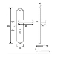 Muatkan imej ke dalam penonton Galeri, DUFIX DXL Series Stainless Steel Lever Handle On Plate SUS 304 DXL 1137
