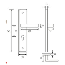 Load image into Gallery viewer, DUFIX DXL Series Stainless Steel Lever Handle On Plate SUS 304 DXL 211
