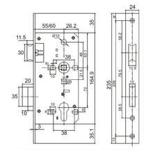 Load image into Gallery viewer, DUFIX Stainless Steel Standard Mortise DXPM 5572 6072
