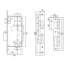 Load image into Gallery viewer, DUFIX Stainless Steel Standard Mortise DXML6085
