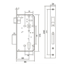Muatkan imej ke dalam penonton Galeri, DUFIX Stainless Steel Standard Mortise DXPM6085
