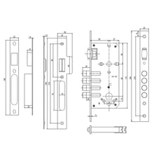 Muatkan imej ke dalam penonton Galeri, DUFIX Stainless Steel Standard Mortise DXR4B5085 6085
