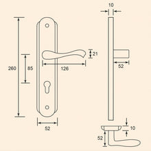 Load image into Gallery viewer, DUFIX DXS Series Stainless Steel Lever Handle On Plate SUS 304 DXS 514
