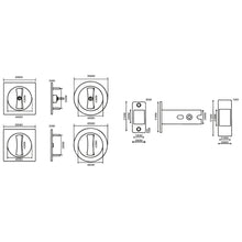 Load image into Gallery viewer, DUFIX Tubular Sliding Door Lock DX TSL68
