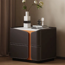 将图片加载到图库查看器，Karyn Italian Design PU Leather Beside Table
