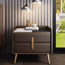 Load image into Gallery viewer, Louie Slate Top Modern Bedside Table
