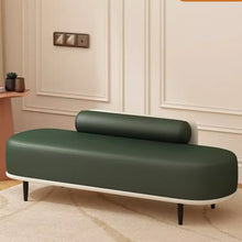 将图片加载到图库查看器，Milly Celebrity Fitting Room Pet Friendly PU Leather Bench
