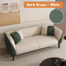 Load image into Gallery viewer, Lloyd Low Back Rest Side Tone Pet Friendly Leather Sofa
