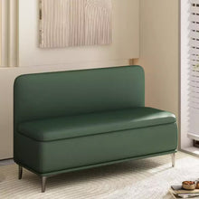 Muatkan imej ke dalam penonton Galeri, Murphy Back Rest Dual Tone PU Leather Storage Bench
