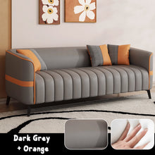 Muatkan imej ke dalam penonton Galeri, Cohen Pet Friendly PU Leather Caterpillar Seat Sofa
